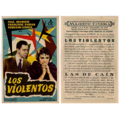 Los Violentos. 1959. Majestic Cinema