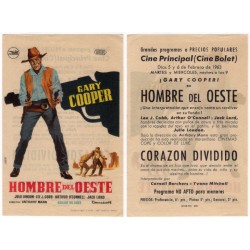 Hombre del Oeste. 1963. Cine Principal, Cine Bolet