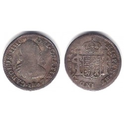 Carlos IV. 1807. ½ Real (BC) (Plata) Ceca de Mejico TH