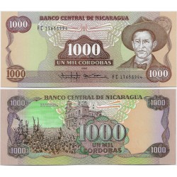 (156b) Nicaragua. 1985. 1000 Córdobas (SC)