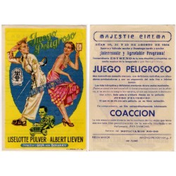 Juego Peligroso. 1954. Majestic Cinema
