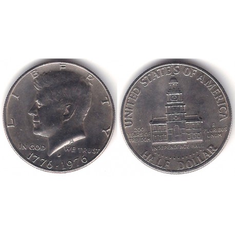 (205) Estados Unidos de América. 1976(D). Half Dollar (EBC)