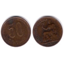 España (II República). 1936*(---). 50 Céntimos (BC)