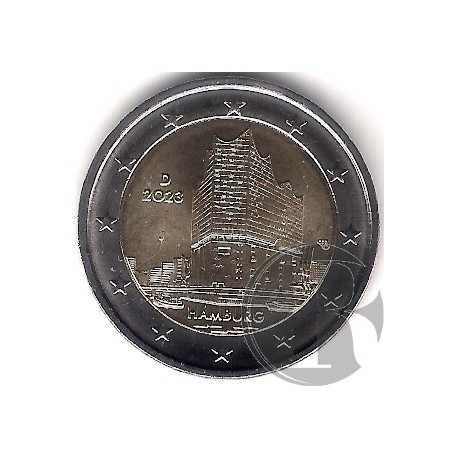 Alemania. 2023(J). 2 Euro (SC) Hamburg