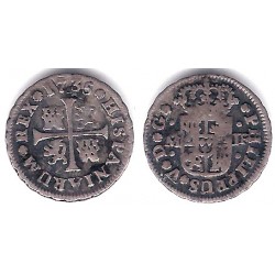 Felipe V. 1735. ½ Real (BC/BC-) (Plata) Ceca de Madrid JF