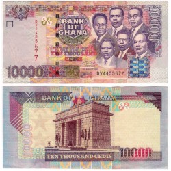 (35b) Ghana. 2003. 1000 Cedis (MBC) Leve rotura margen superior