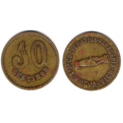 Sociedad Cooperativa. Panaderia. Vich. Mutua. 10 Céntimos (BC)