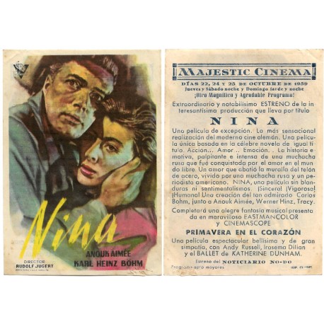 Nina. 1959. Majestic Cinema