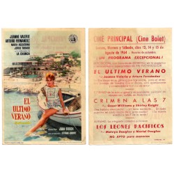 El Último Verano. 1964. Cine Principal, Cine Bolet