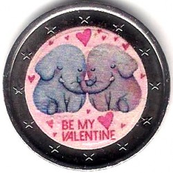 Europa. Sin Fecha. 2 Euro (SC) San Valentín