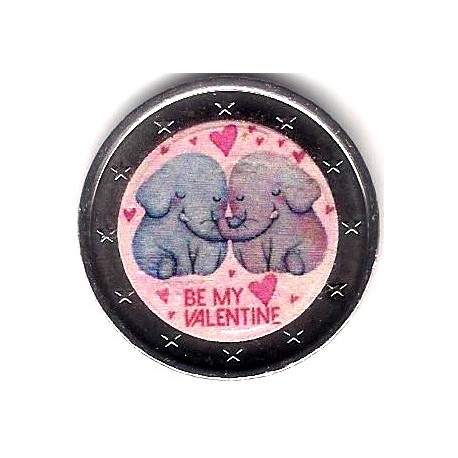 Europa. Sin Fecha. 2 Euro (SC) San Valentín