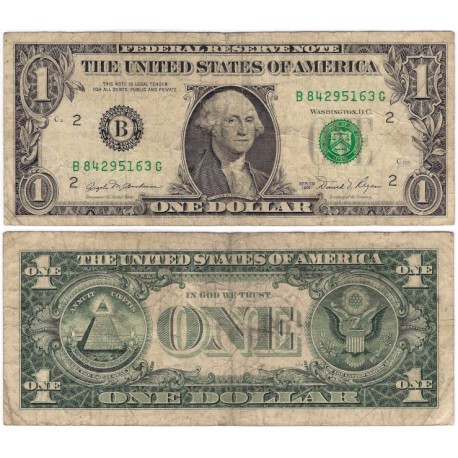 (468a) Estados Unidos de América. 1981. 1 Dollar (MBC-) Pequeños agujeros