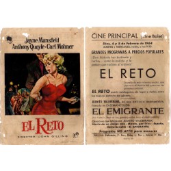 El Reto. 1964. Cine Principal, Cine Bolet