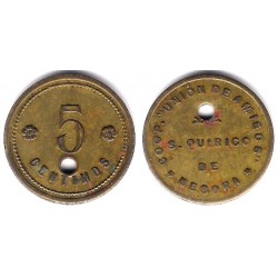 Cooperativa Unión de Amigos. San Quirico de Besora. 5 Céntimos (MBC)
