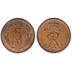 (848.1) Dinamarca. 1963. 5 Ore (MBC+)