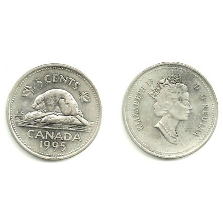 (182) Canadá. 1995. 5 Cents (EBC)
