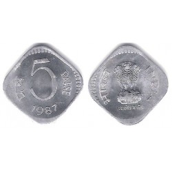 (23) India. 1987. 5 Paise (SC)