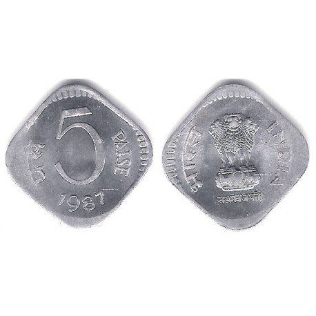 (23) India. 1987. 5 Paise (SC)