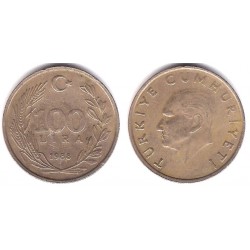 (967) Turquía. 1988. 100 Lira (BC+)