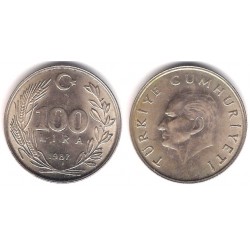 (967) Turquía. 1987. 100 Lira (SC)