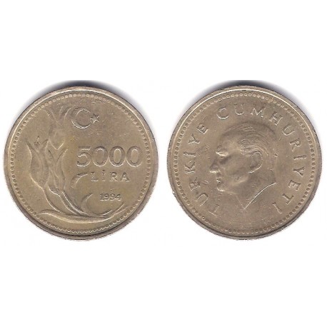 (1025) Turquía. 1994. 5000 Lira (MBC-)