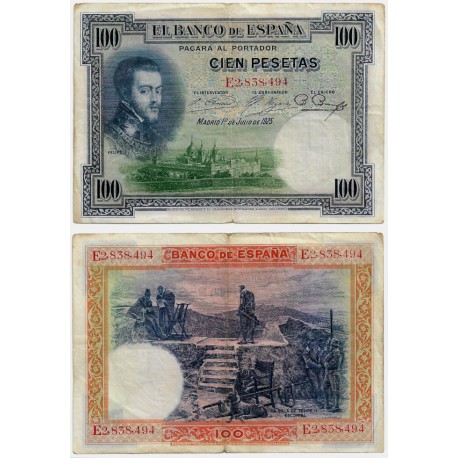 España. 1925. 100 Pesetas (MBC) Serie E