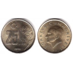 (1041) Turquía. 1998. 25 Bin Lira (EBC)