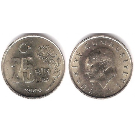 (1041) Turquía. 2000. 25 Bin Lira (EBC)