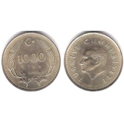 (997) Turquía. 1990. 1000 Lira (EBC)