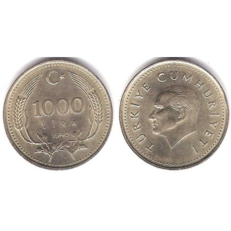 (997) Turquía. 1990. 1000 Lira (EBC)