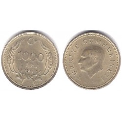 (997) Turquía. 1994. 1000 Lira (MBC)