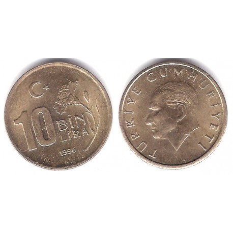 (1027.1) Turquía. 1996. 10 Bin Lira (MBC+)