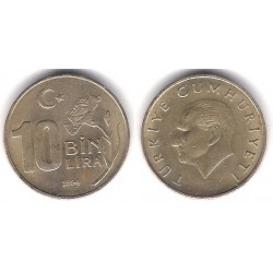 (1027.1) Turquía. 1994. 10 Bin Lira (MBC)