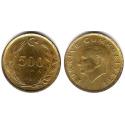 (989) Turquía. 1991. 500 Lira (MBC-)