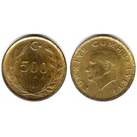 (989) Turquía. 1991. 500 Lira (MBC-)