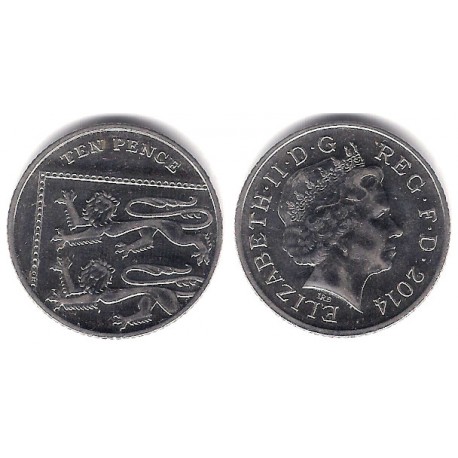 (1110) Gran Bretaña. 2014. 10 Pence (EBC)