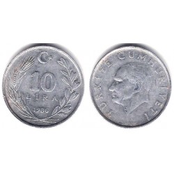 (964) Turquía. 1986. 10 Lira (MBC)