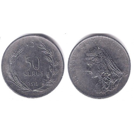 (899) Turquía. 1972. 50 Kurus (MBC)