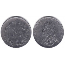 (899) Turquía. 1971. 50 Kurus (MBC)