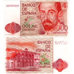 España. 1980. 2000 Pesetas (SC) Serie 2D
