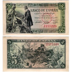 Estado Español. 1945. 5 Pesetas (EBC+) Sin Serie