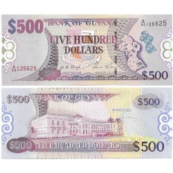 (34) Guyana. 2000. 500 Dollars (SC)