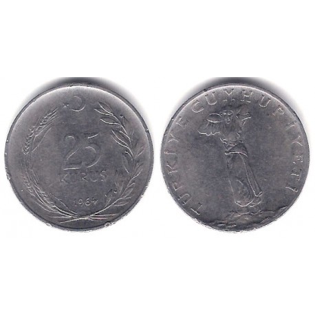(892.3) Turquía. 1964. 25 Kurus (MBC)