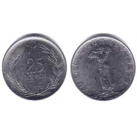 (892.3) Turquía. 1970. 25 Kurus (MBC)