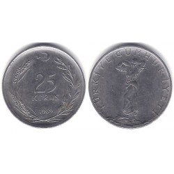 (892.3) Turquía. 1969. 25 Kurus (MBC)