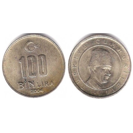 (1106) Turquía. 2004. 100 Bin Lira (MBC)
