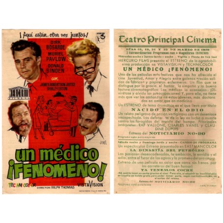 Un Médico ¡Fenómeno!. 1959. Teatro Principal Cinema