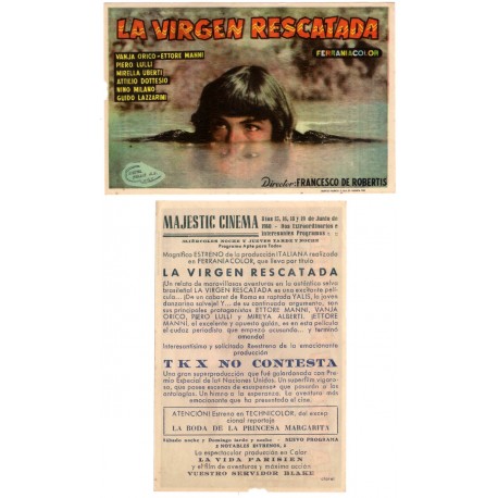 La Virgen Rescatada. 1960. Majestic Cinema