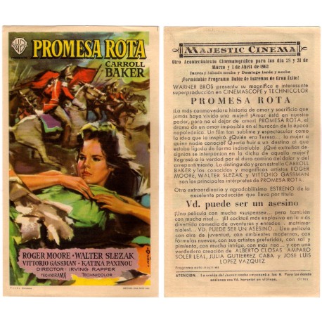 Promesa Rota. 1962. Majestic Cinema
