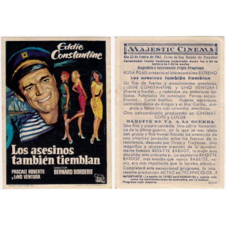 Los asesinos también tiemblan. 1962. Majestic Cinema